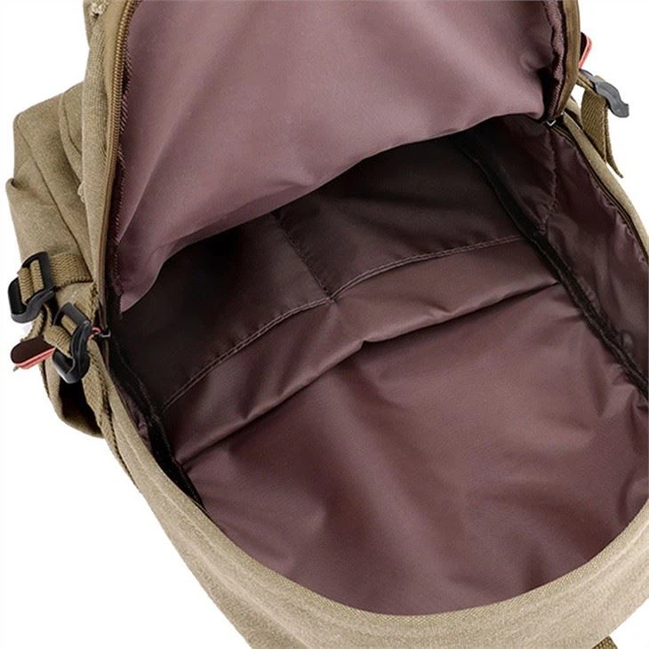 CANVAS BACKPACK FOR LAPTOP-INSIDE