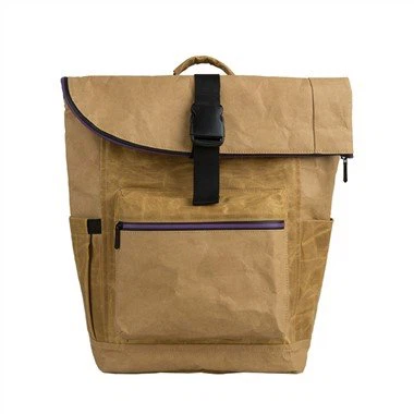 Are there any paper backpacks with a padded shoulder strap?